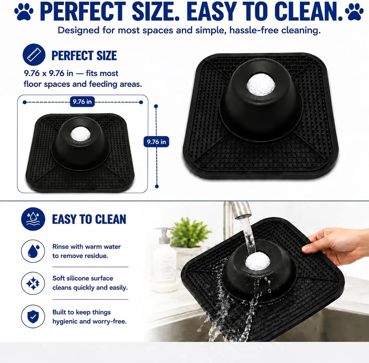 Slow Feeder Dog Lick Bowl With Anti Slip Interactive Ball