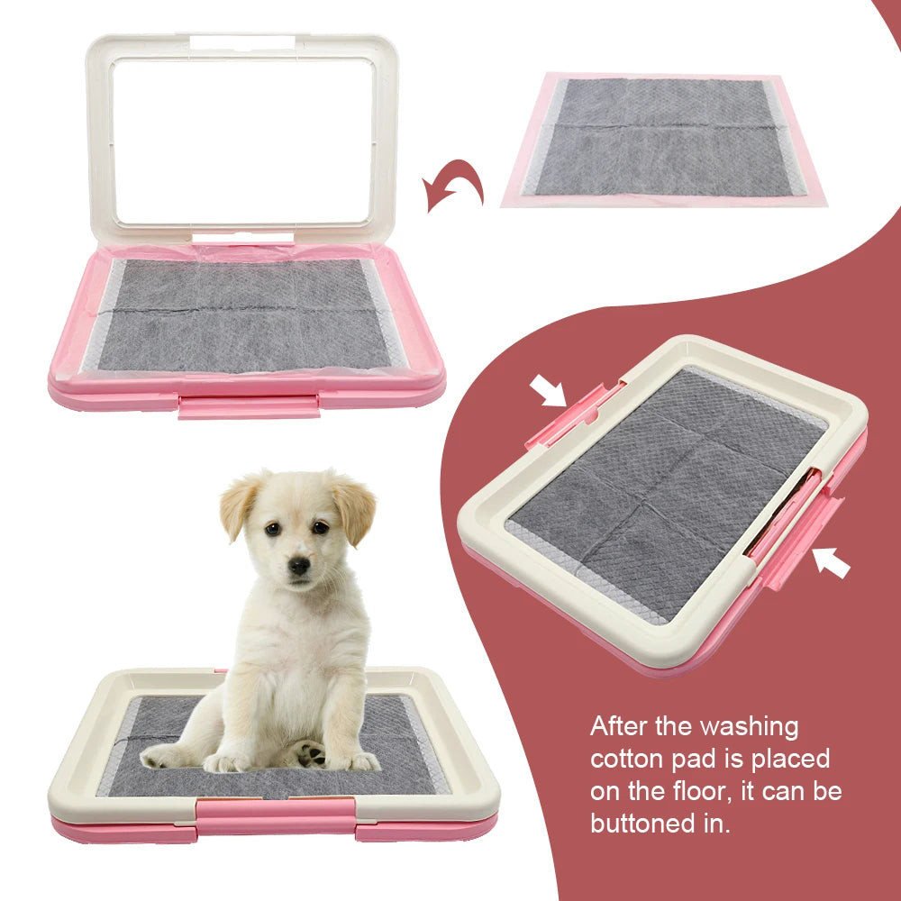 Portable Dog Training Toilet For Puppy Pad Holder Tray