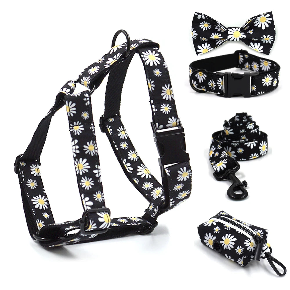 Glorious Kek Personalized Dog Harness Collar Leash Set