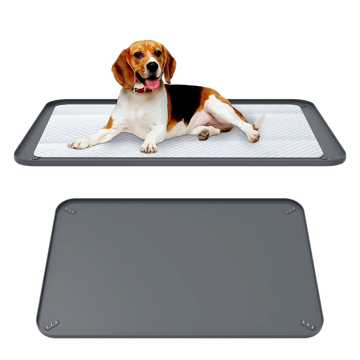 Silicone Foldable Dog Pee Pad Holder For Puppy Potty Training