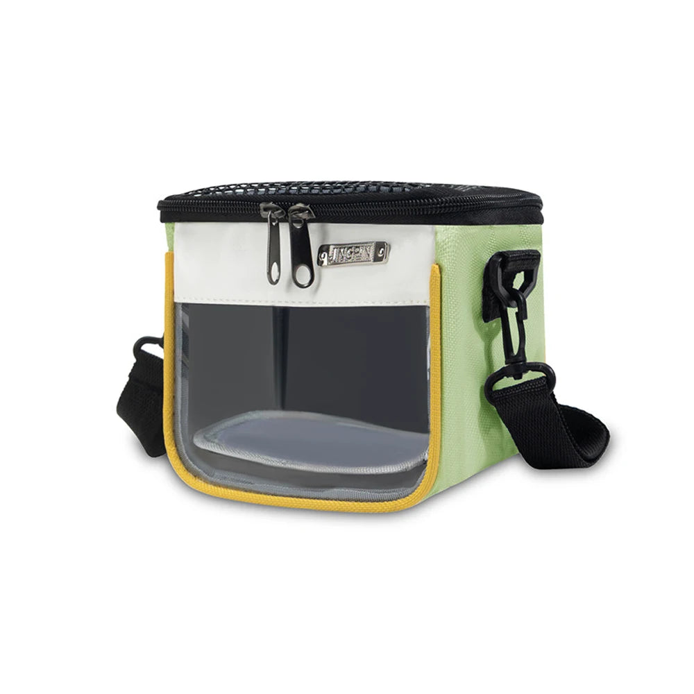 Portable Pet Travel Carrier With Breathable Mesh And Clear Window