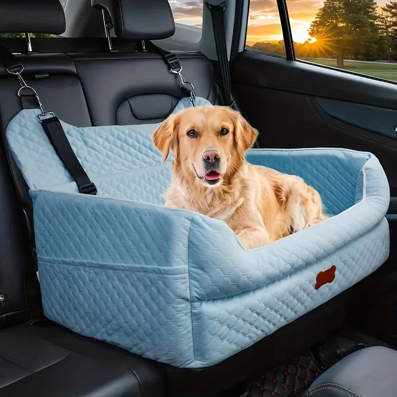 Memory Foam Dog Car Seat Booster Cushion With Thick Padding