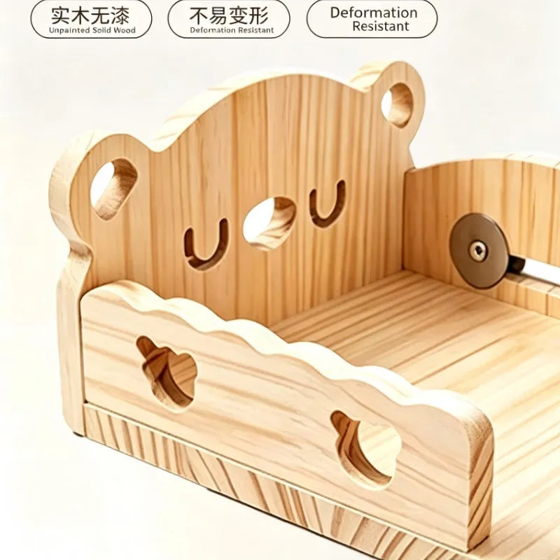 Wooden Parrot Bird Bed for Cage Mounted Sleeping Platform