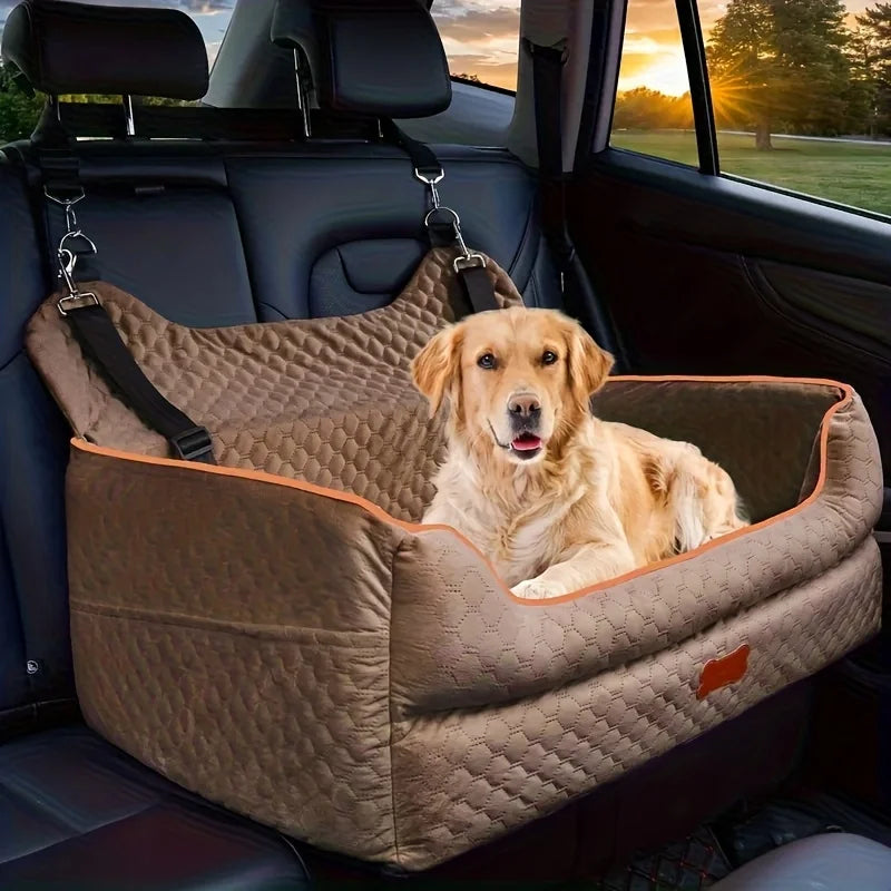 Memory Foam Dog Car Seat Booster Cushion With Thick Padding