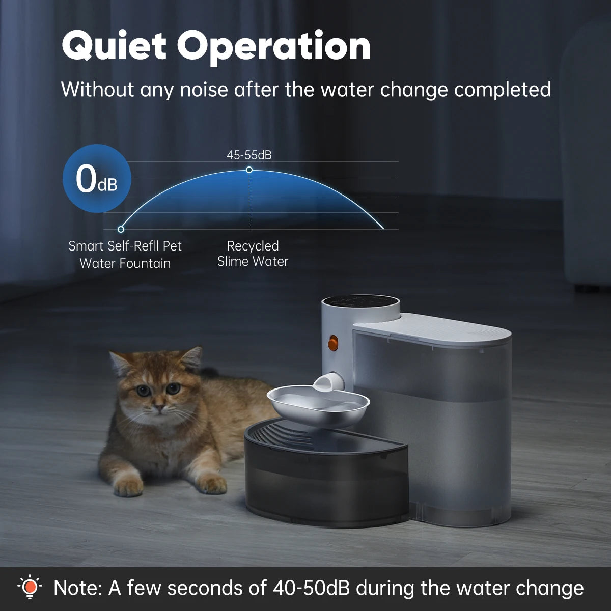 Petgravity Automatic Purifying Stainless Steel Pet Water Dispenser