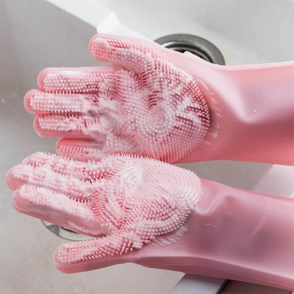 Silicone Pet Bathing Glove For Dog And Cat Grooming