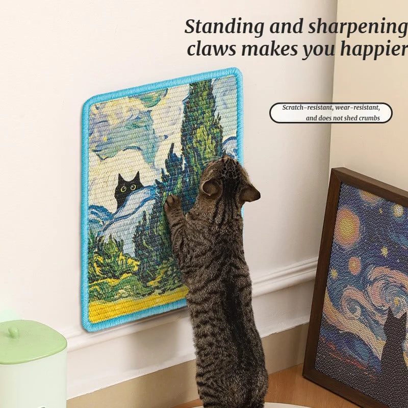 Durable Wall Mounted Cat Scratching Pad For Household Pets