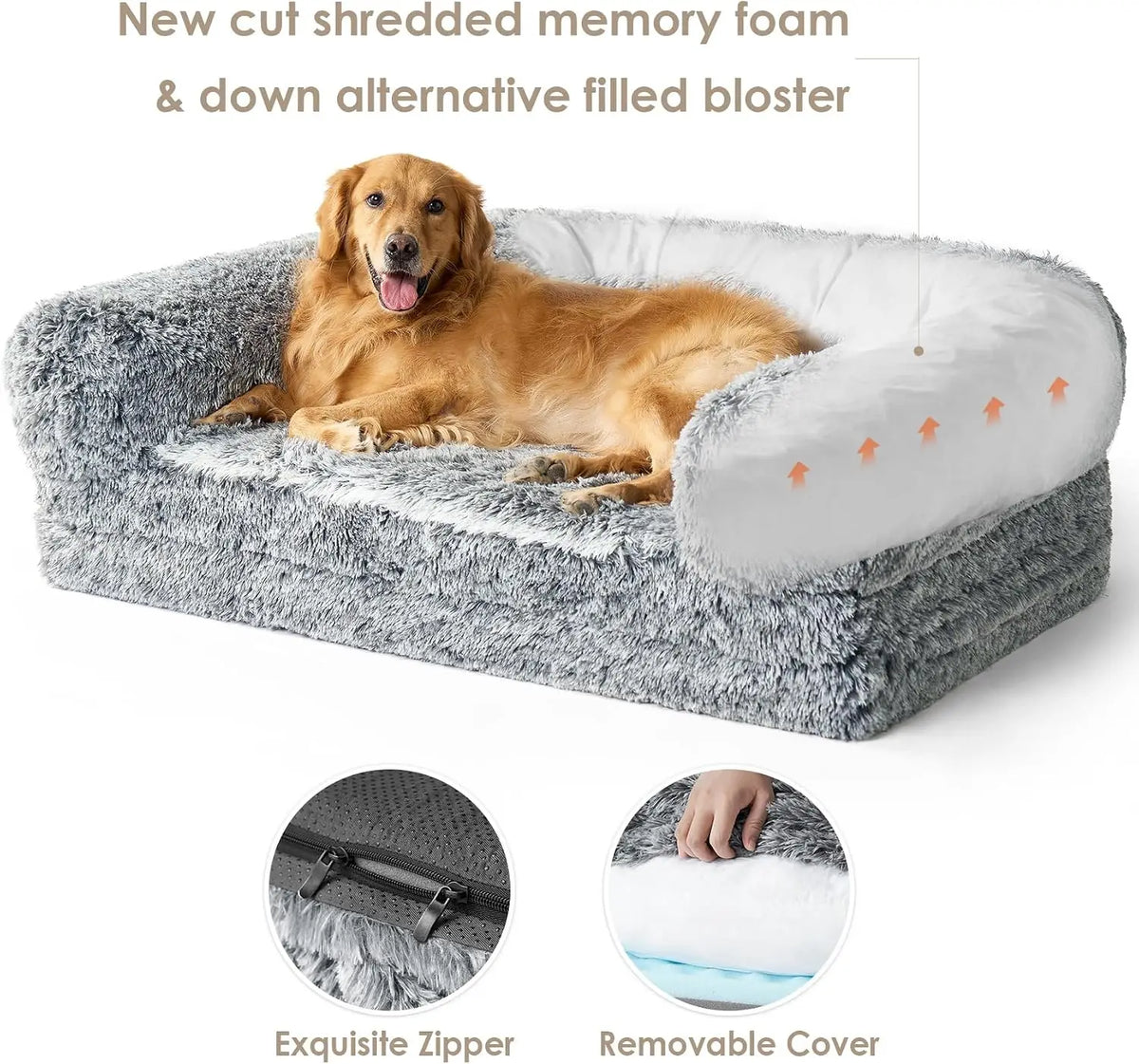 Novilla Foldable Human Dog Bed With Orthopedic Support Cotton