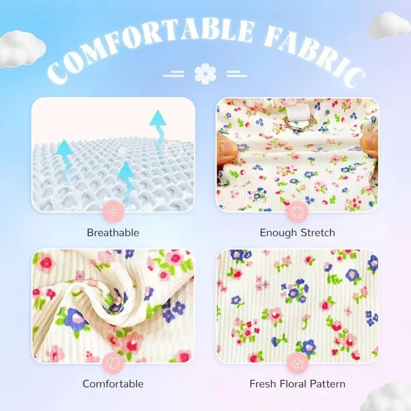 Breathable Summer Pet Ruffled Sleeve Shirt for Small Dogs Cats
