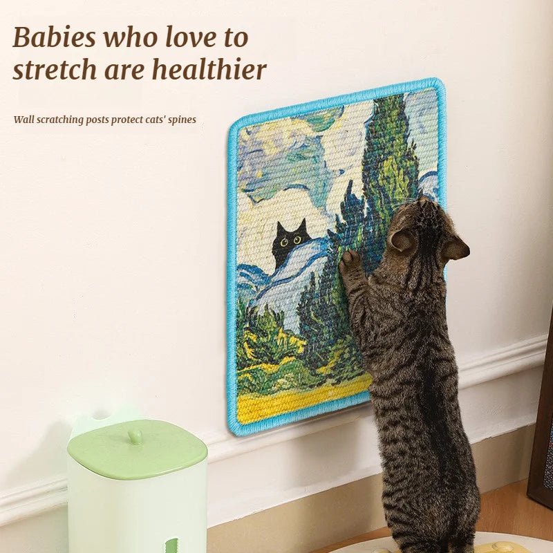 Durable Wall Mounted Cat Scratching Pad For Household Pets