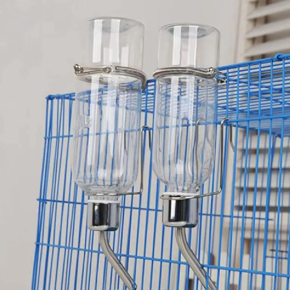 Stainless Steel No Drip Hanging Water Bottle For Small Pets