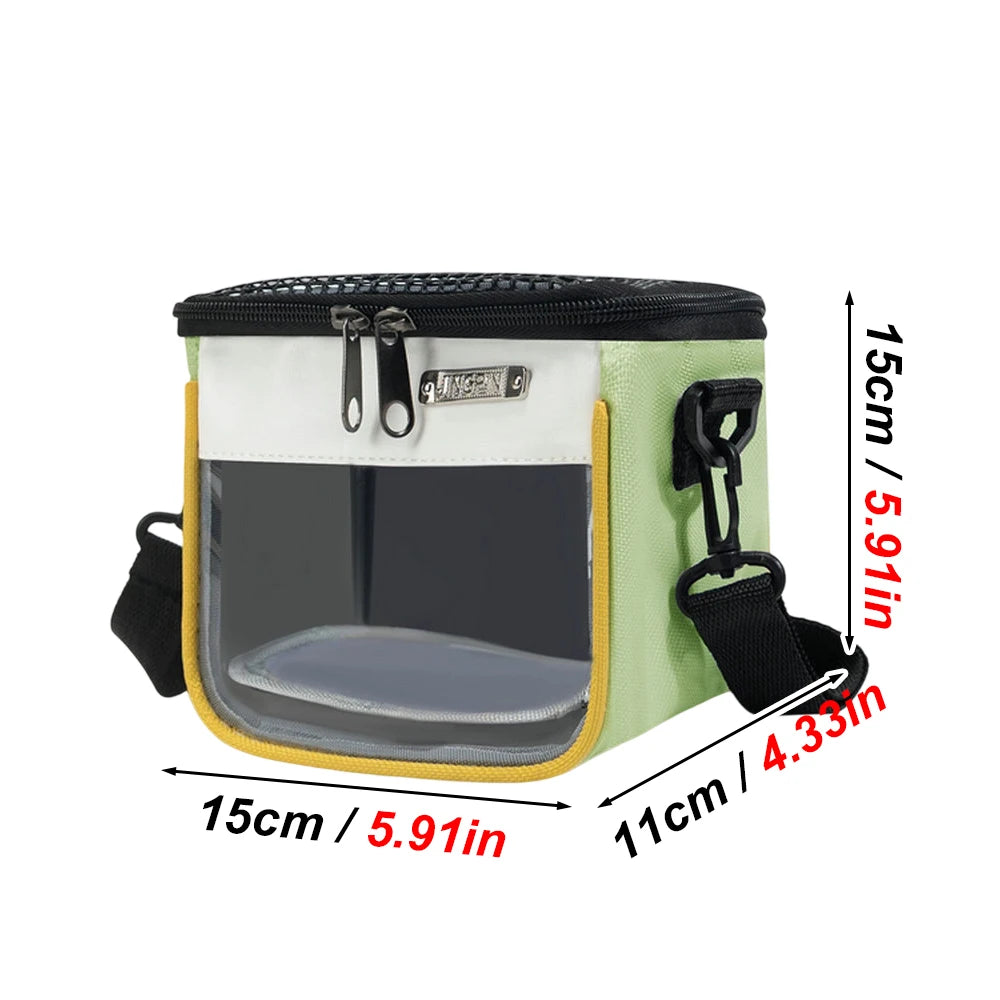 Portable Pet Travel Carrier With Breathable Mesh And Clear Window