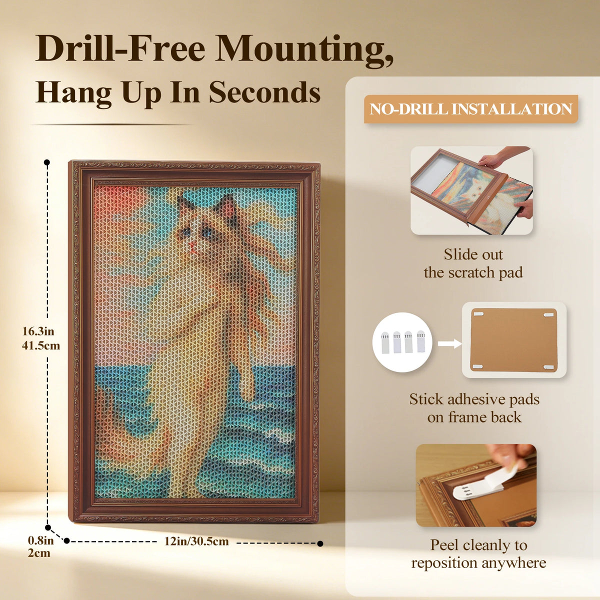 Pawz Road Cardboard Cat Wall Scratcher Board For Home Protection