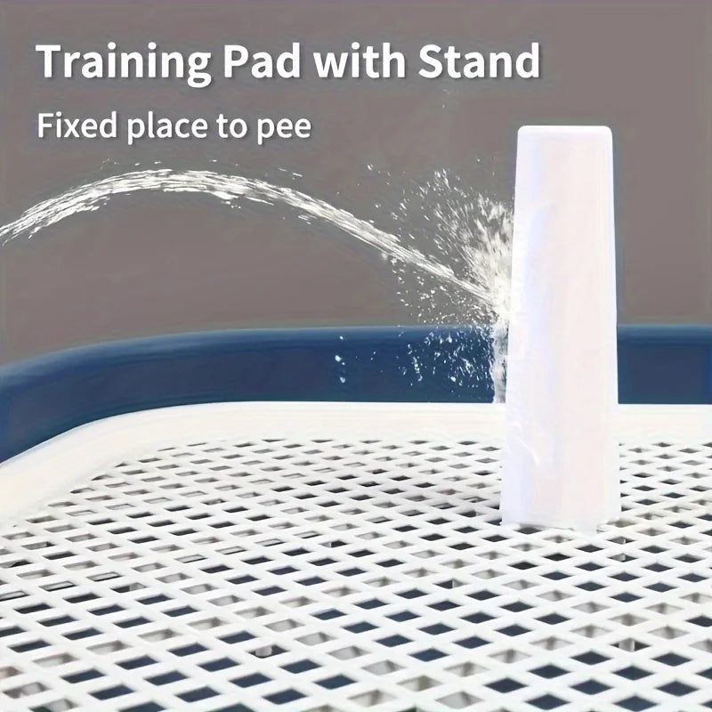 Reusable Dog Indoor Potty Tray With Removable Plastic Grid