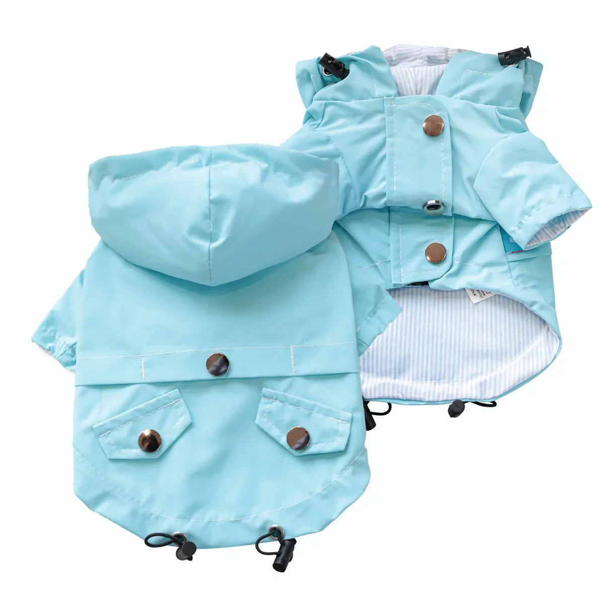 Waterproof Dog Windproof Raincoat Jacket Hooded Polyester Pet Outerwear