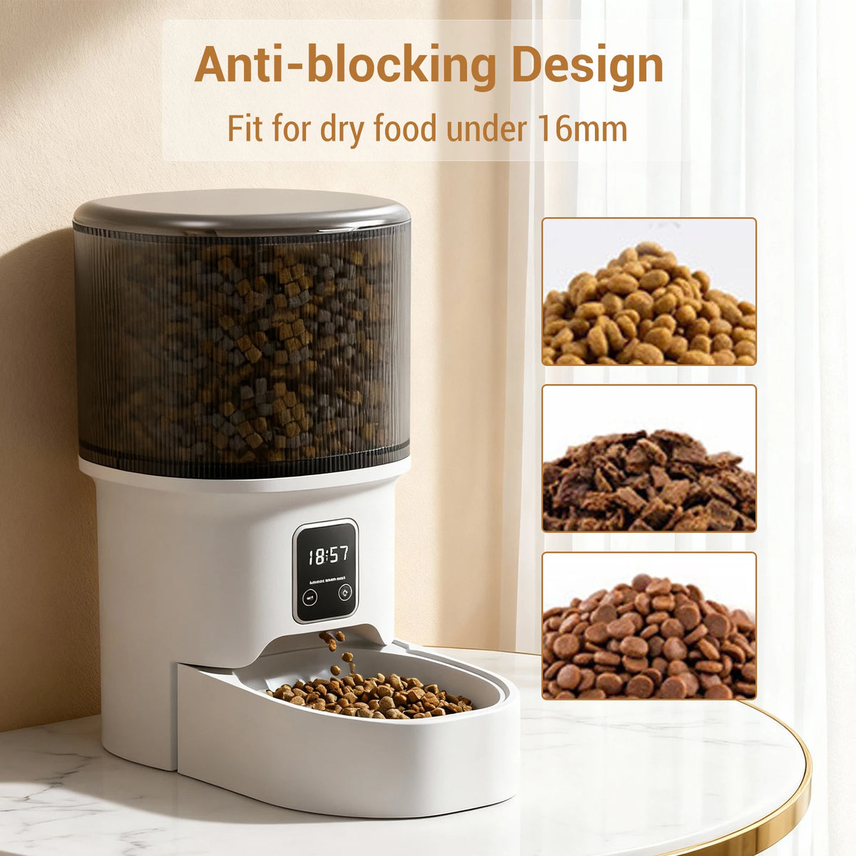 HiMiss Programmable Automatic Pet Feeder With Timer Portion Control