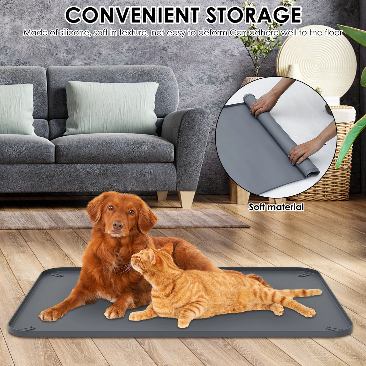Silicone Foldable Dog Pee Pad Holder For Puppy Potty Training