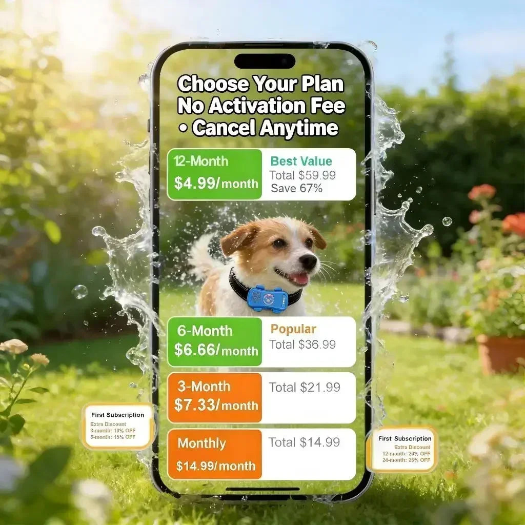 Wanwaytech 4G Pet Tracker Real-Time Tracking IP67 Waterproof WiFi Sim