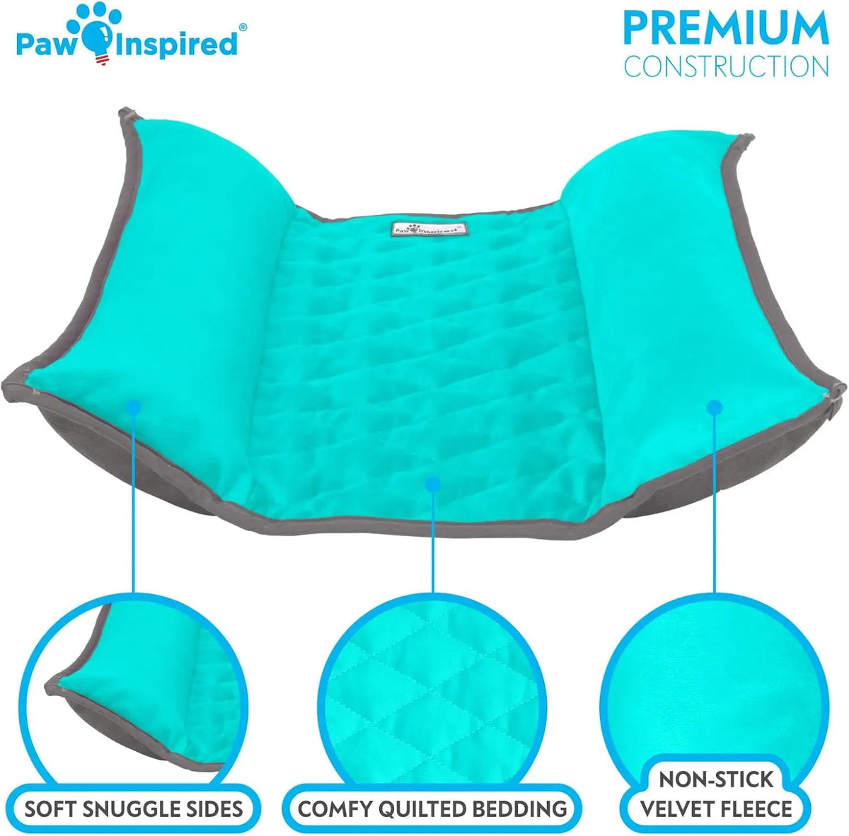 Plush Snuggle Bunny Bolster Bed for Rabbits Ferrets Guinea Pigs