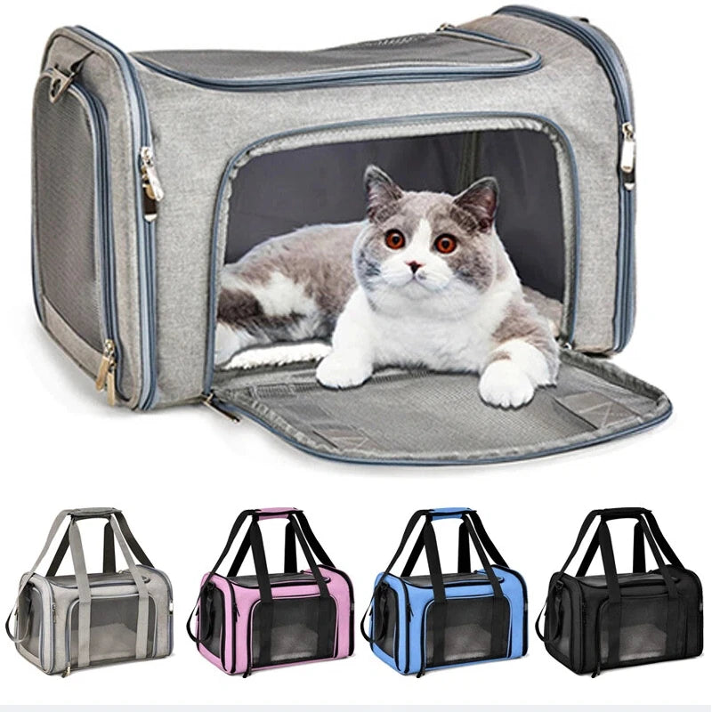 Breathable Foldable Pet Carrier Bag For Small Cats And Dogs