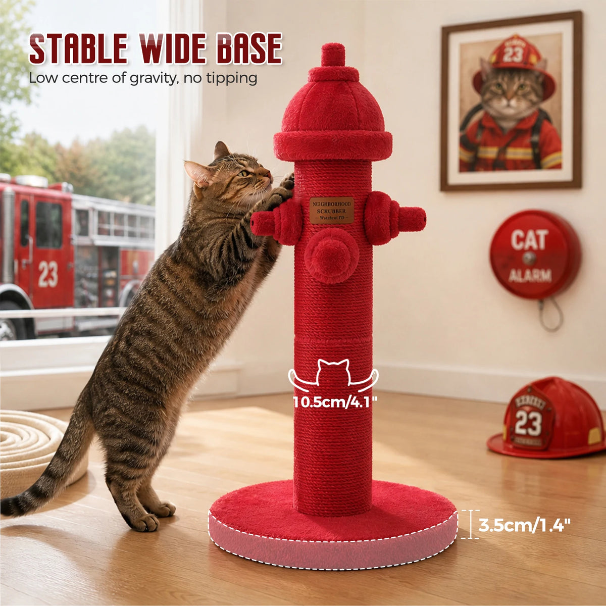 PAWZ Road Tall Sisal Cat Scratching Post For Indoor Cats