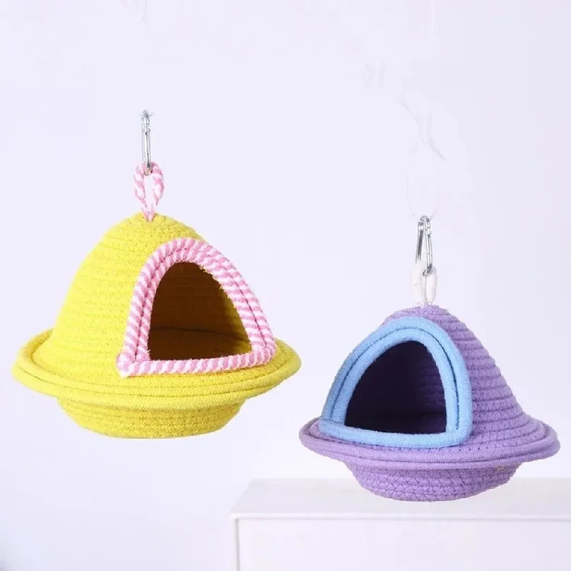 Thickened Handmade Cotton Bird Nest For Parrots Hanging Bed