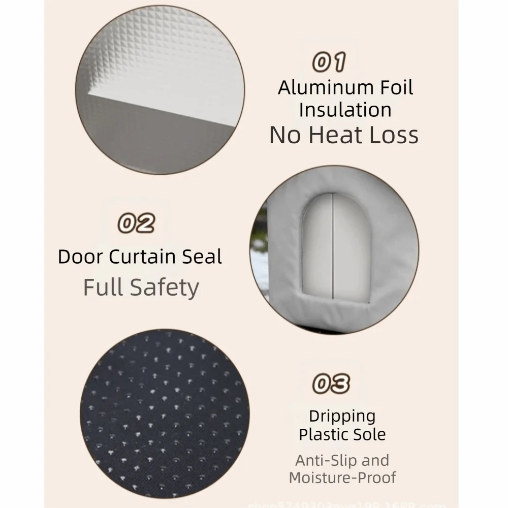 Insulated Waterproof Outdoor Cat Shelter With Enclosed Design