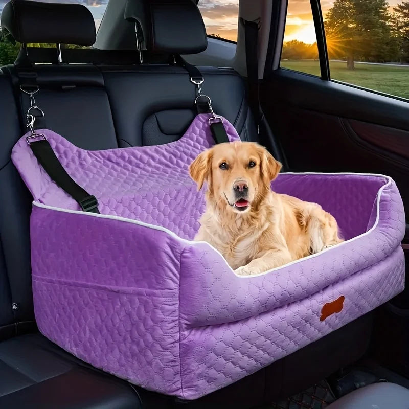 Memory Foam Dog Car Seat Booster Cushion With Thick Padding