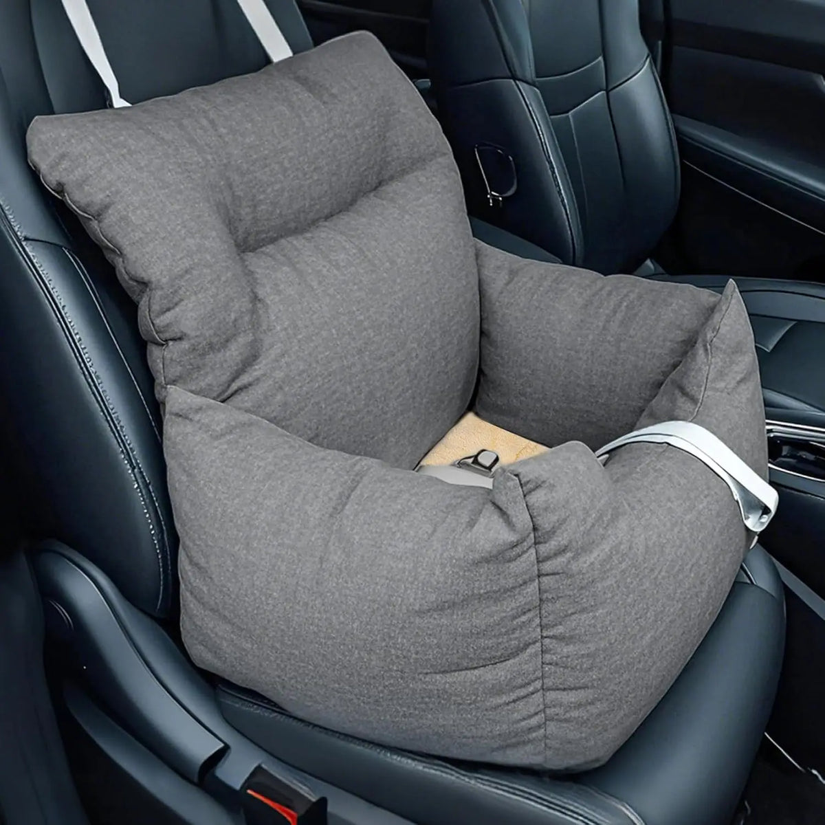 HiMiss Elevated Dog Booster Car Seat With Safety Tether