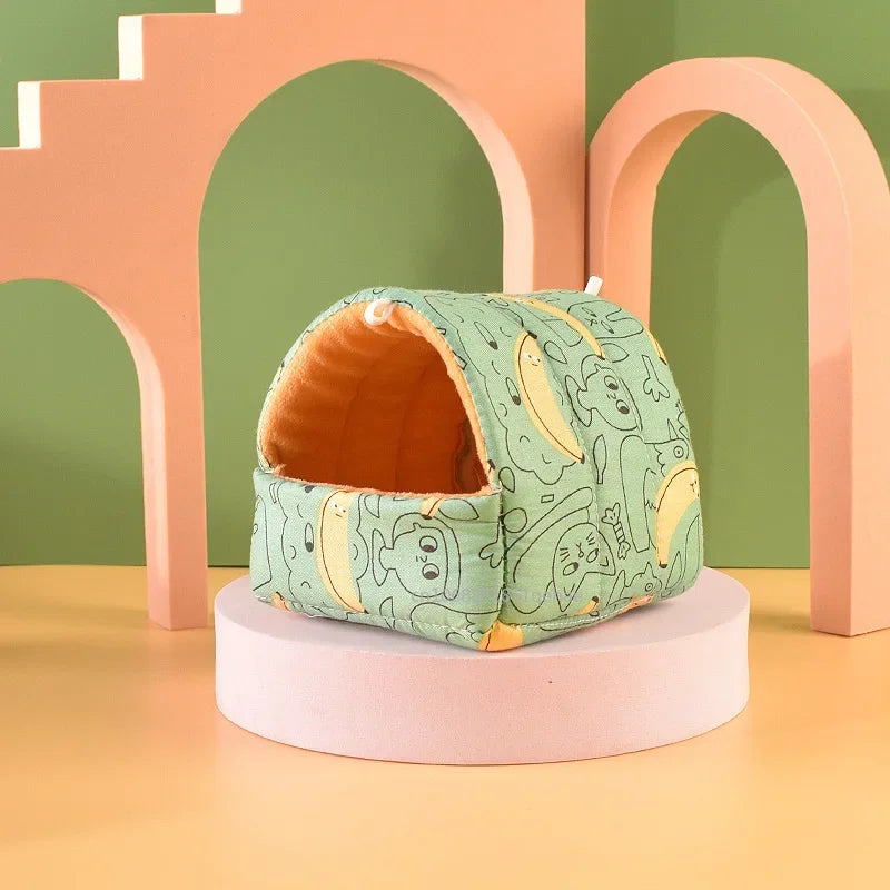 Soft Cotton Pet Sleeping House For Small Animals And Rabbits