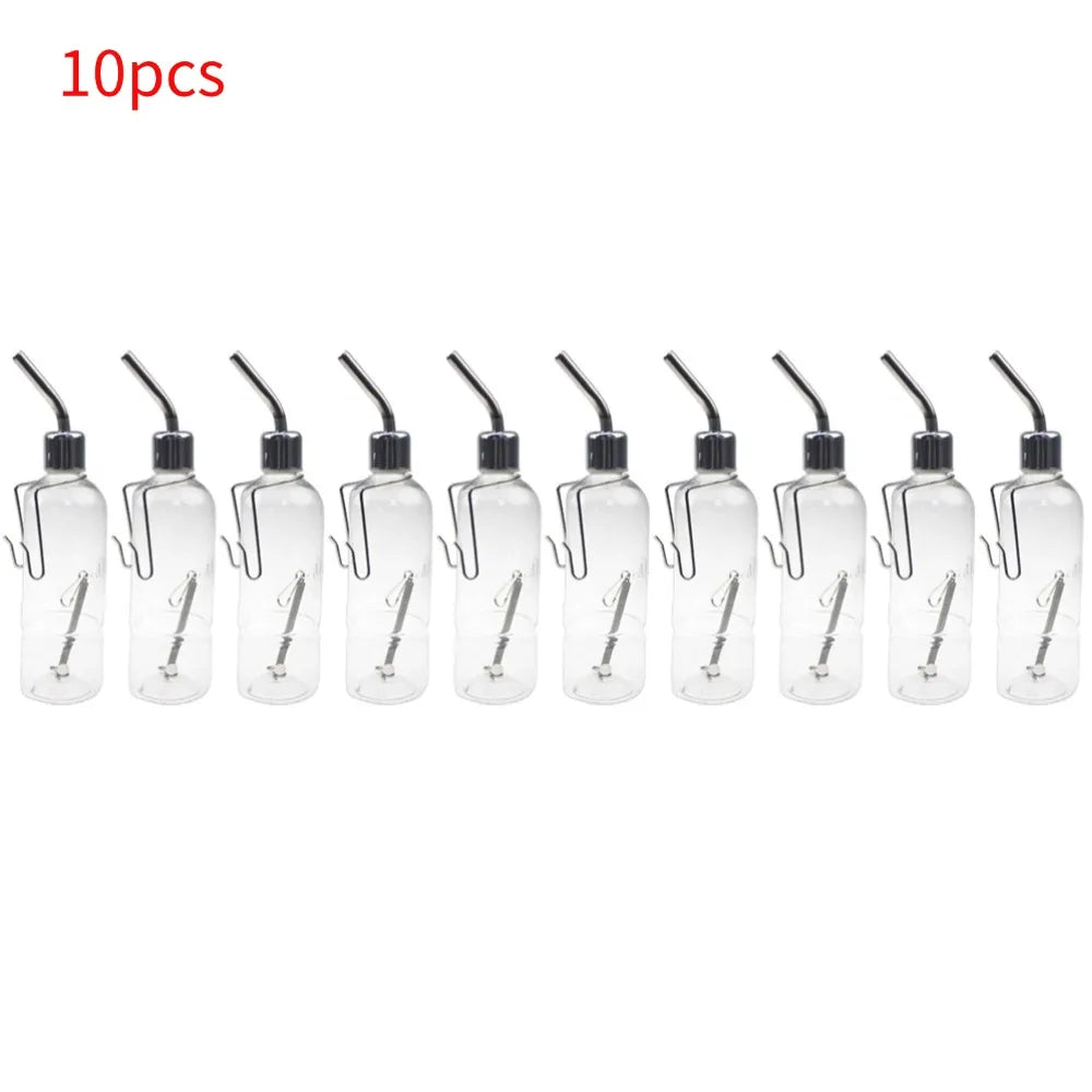 Stainless Steel No Drip Hanging Water Bottle For Small Pets