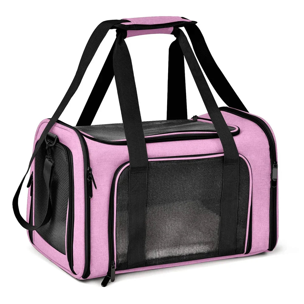 Breathable Foldable Pet Carrier Bag For Small Cats And Dogs