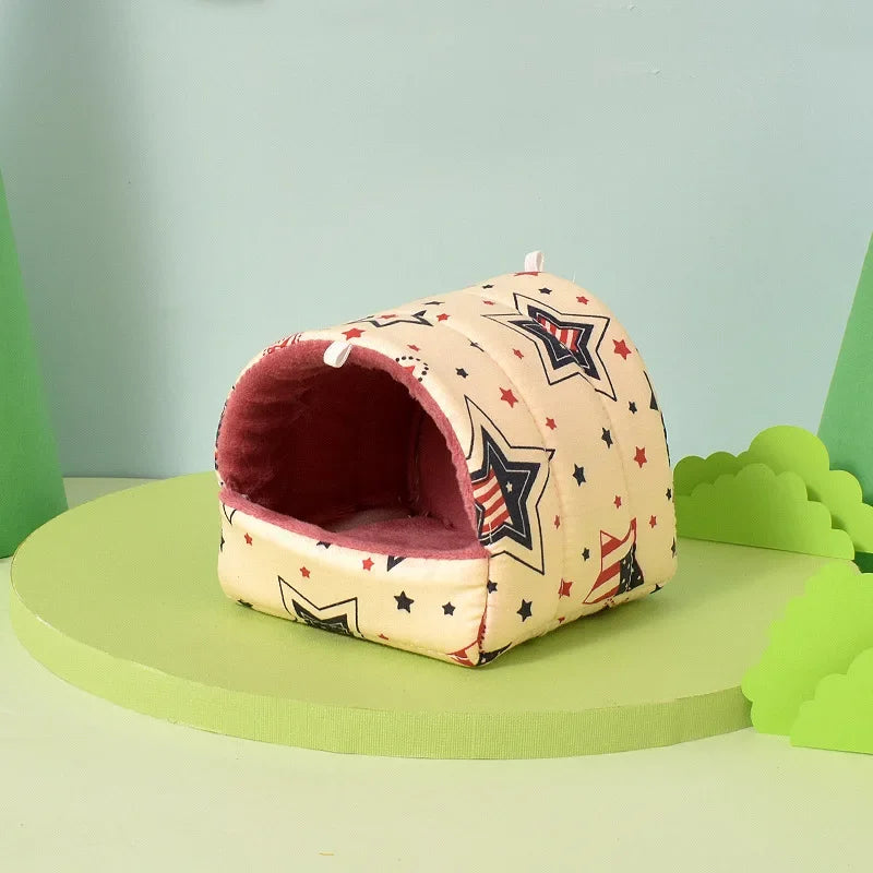 Soft Cotton Pet Sleeping House For Small Animals And Rabbits