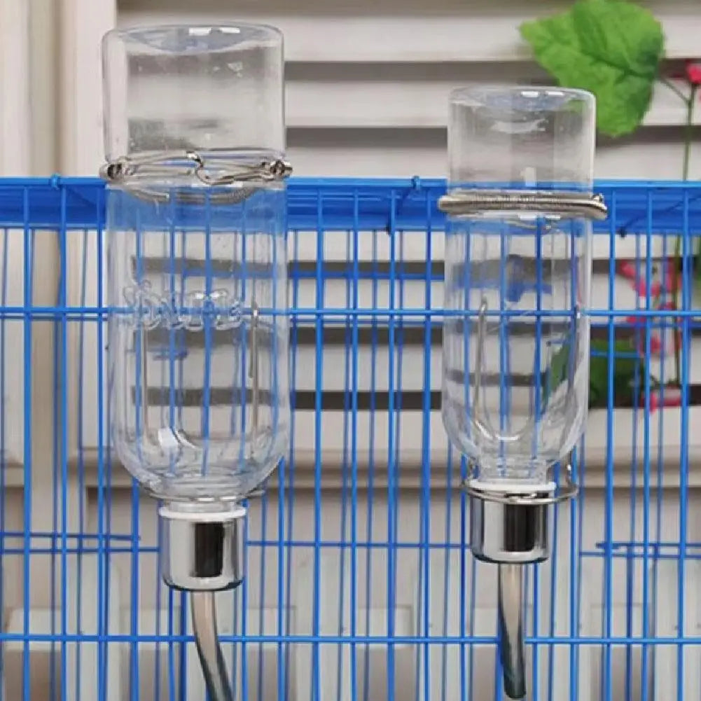 Stainless Steel No Drip Hanging Water Bottle For Small Pets