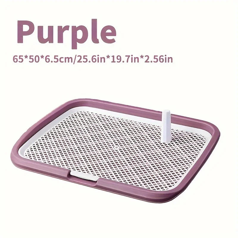 Reusable Dog Indoor Potty Tray With Removable Plastic Grid