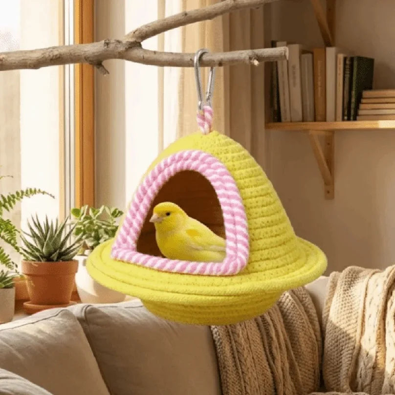 Thickened Handmade Cotton Bird Nest For Parrots Hanging Bed