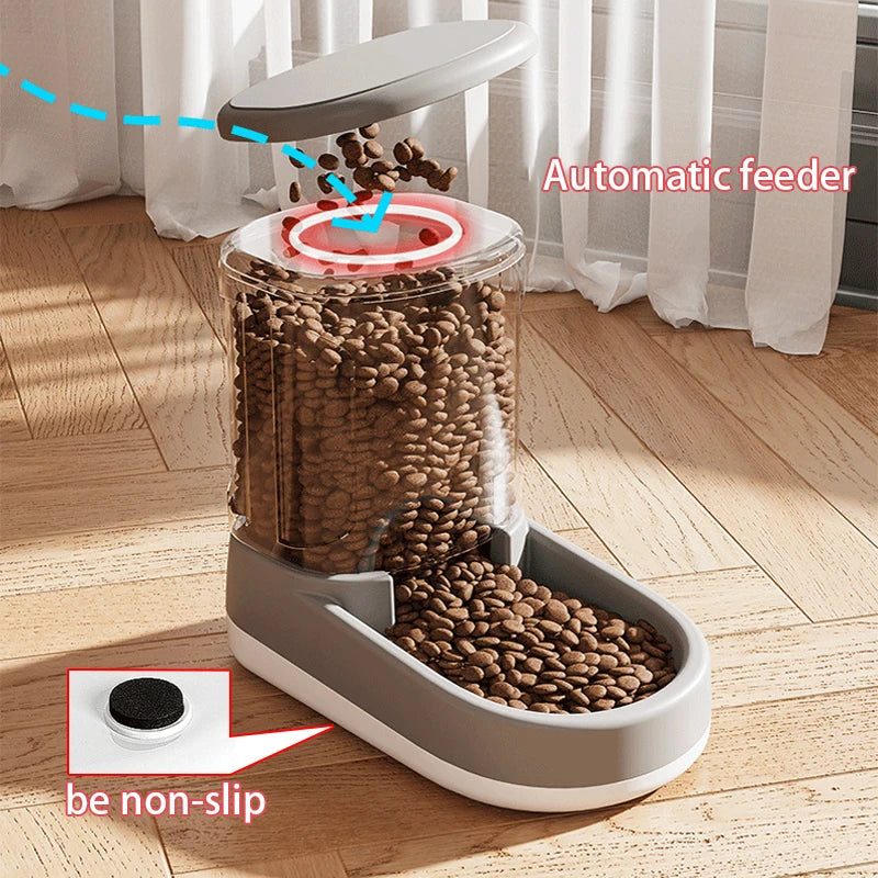 Large Capacity Plastic Pet Feeding Bowl For Dogs And Cats