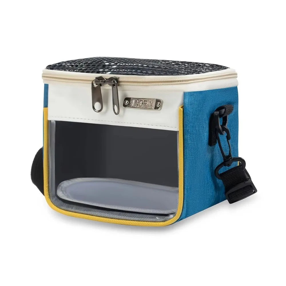 Ventilated Mesh Pet Carrier Bag For Small Pets And Hamsters