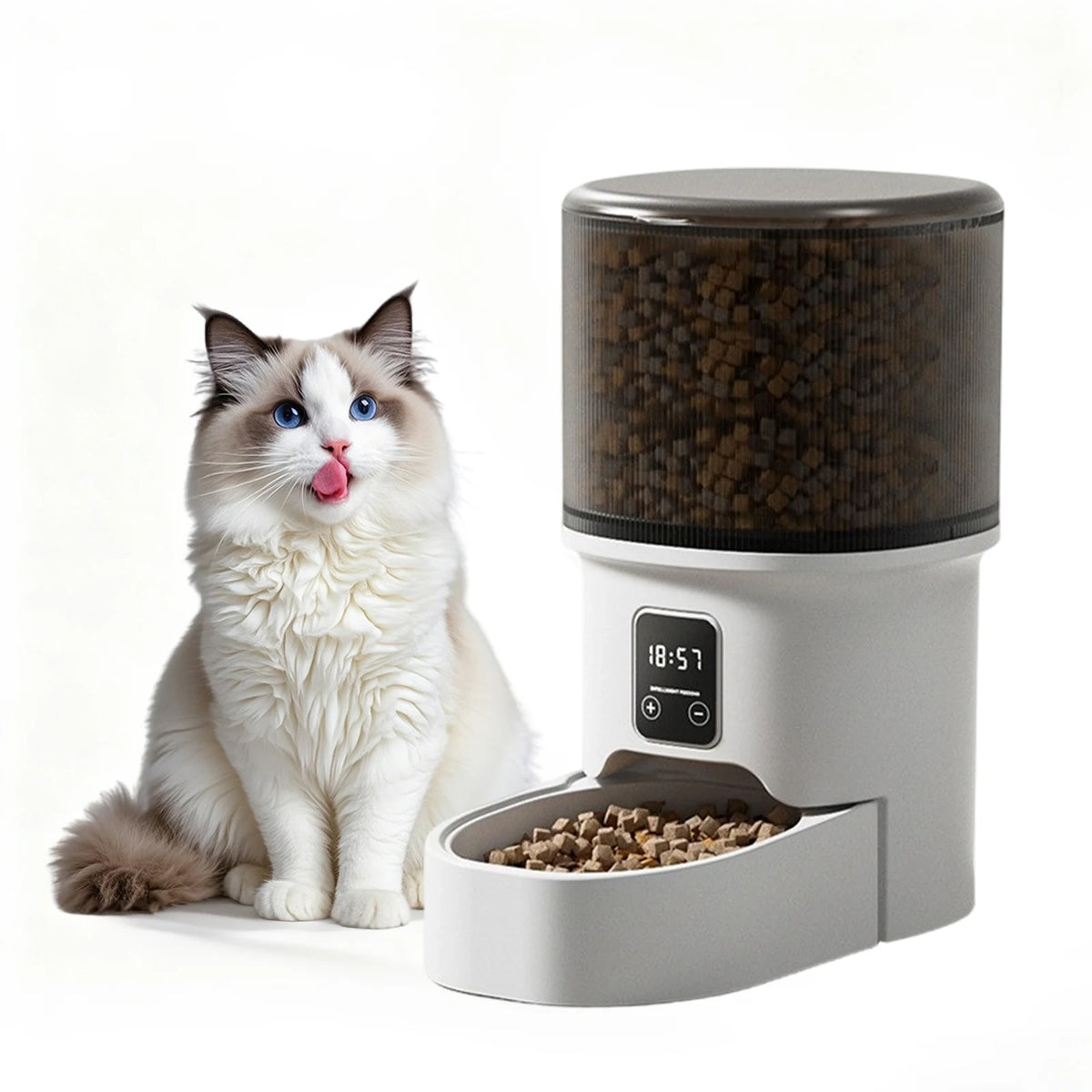 HiMiss Programmable Automatic Pet Feeder With Timer Portion Control