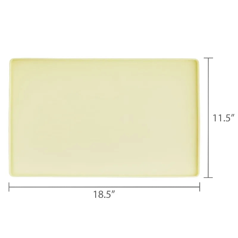 Silicone Pet Feeding Mat With Raised Edge For Food Protection