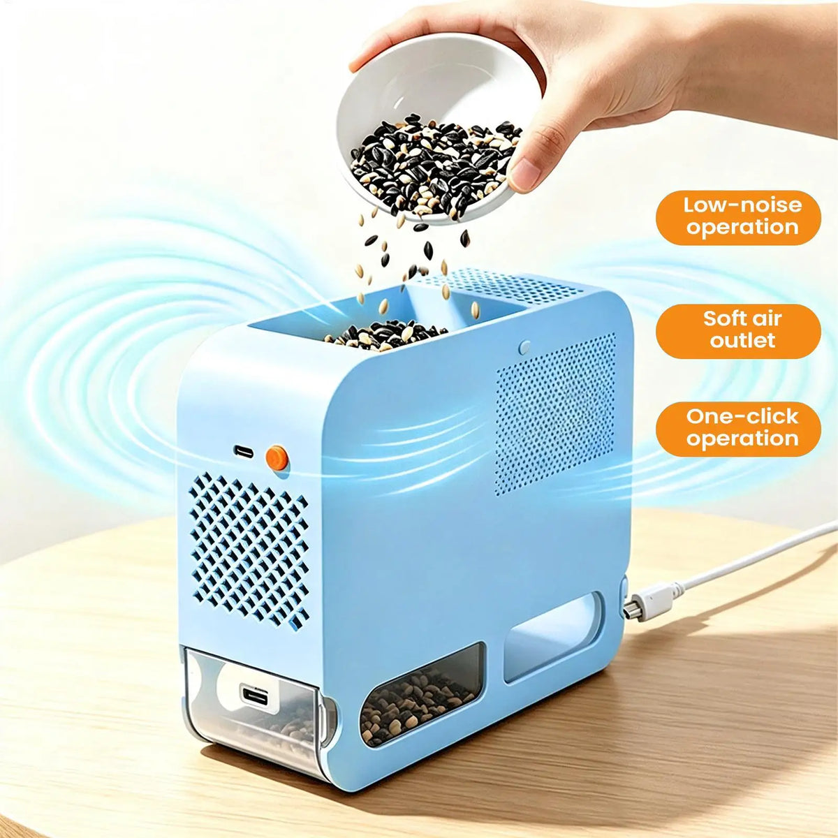 Efficient Electric Bird Feed Shell Separator Machine