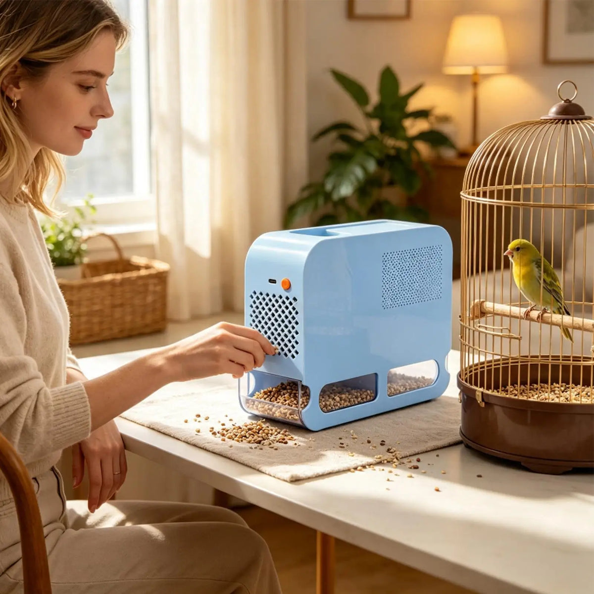 Efficient Electric Bird Feed Shell Separator Machine