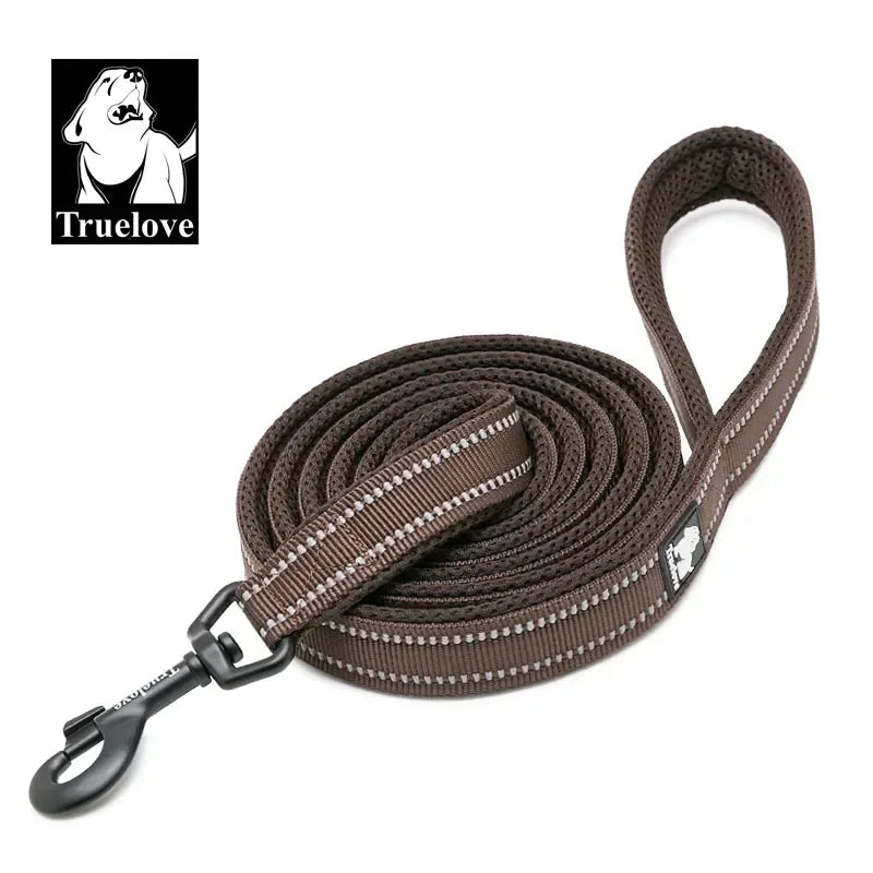 Truelove Reflective Padded Nylon Pet Dog Leash With Quick Release