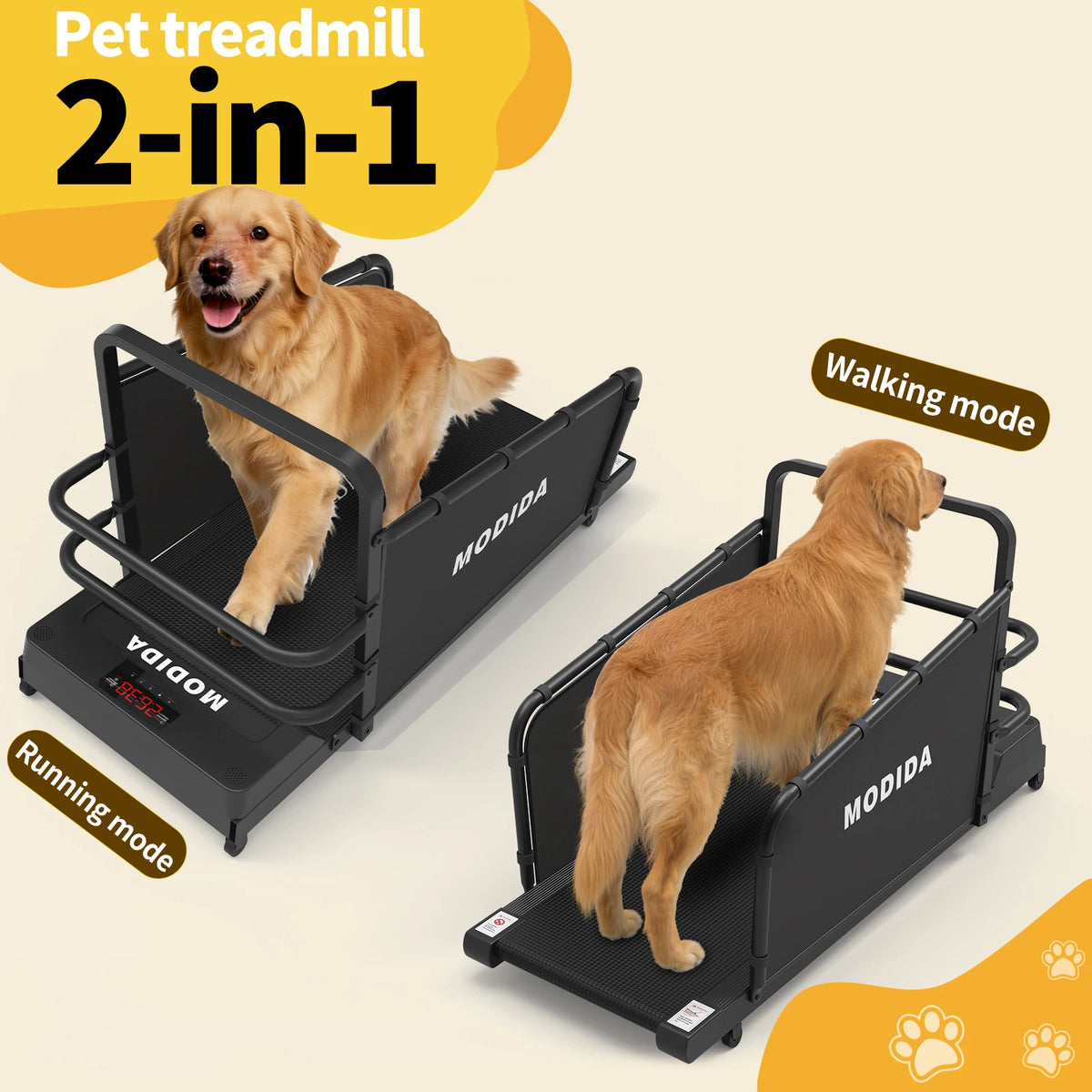 Modida Dog Treadmill Adjustable Speed With Led Display