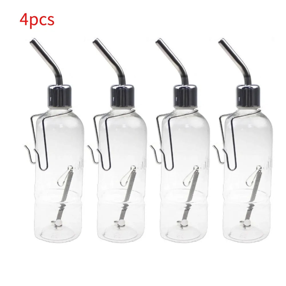 Stainless Steel No Drip Hanging Water Bottle For Small Pets