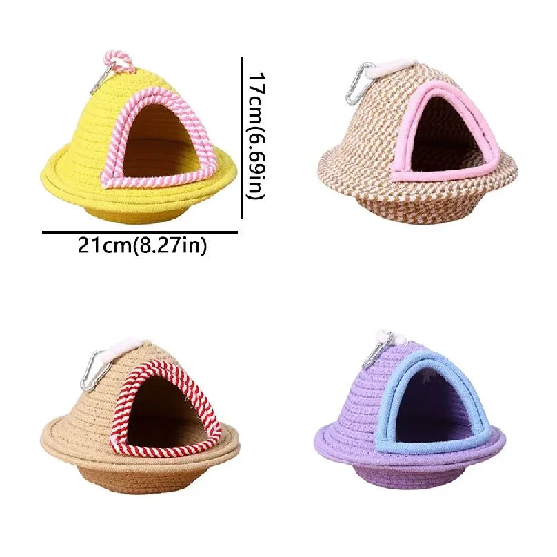 Thickened Handmade Cotton Bird Nest For Parrots Hanging Bed