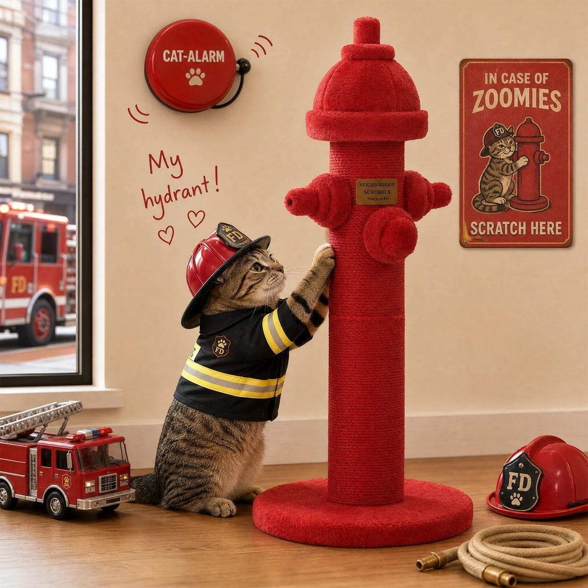 PAWZ Road Tall Sisal Cat Scratching Post For Indoor Cats