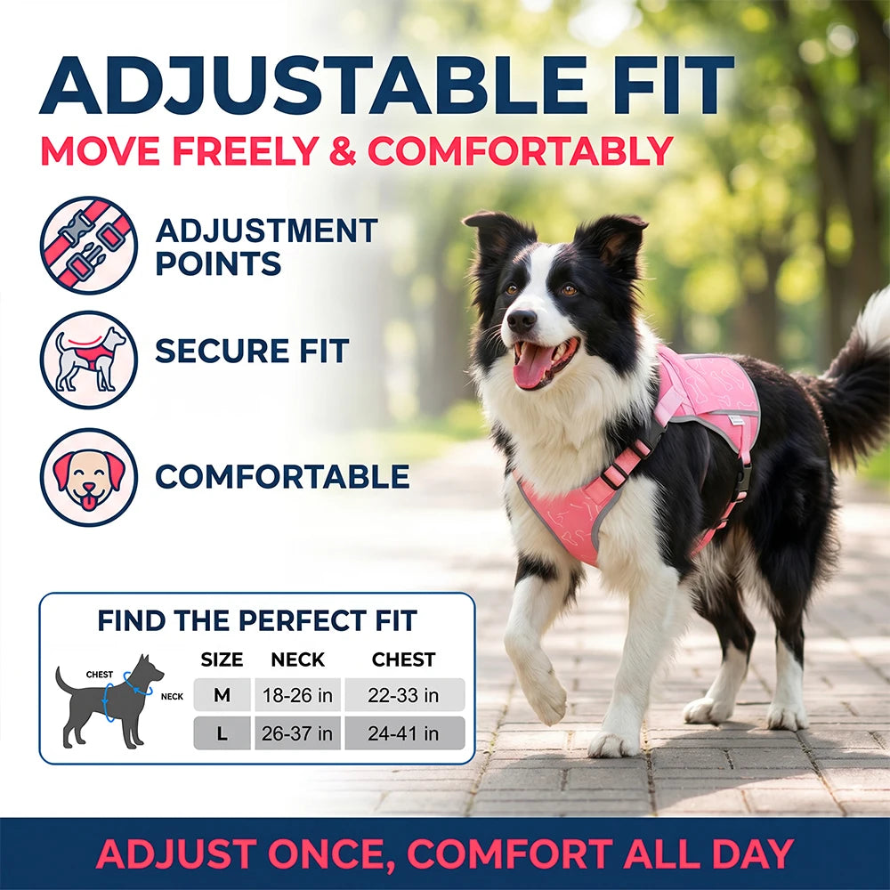 Breathable Dog Cooling Vest With Replaceable Cooling Packs