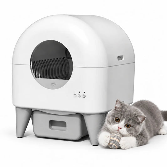 Premium Automatic Self Cleaning Cat Litter Box With App Monitoring