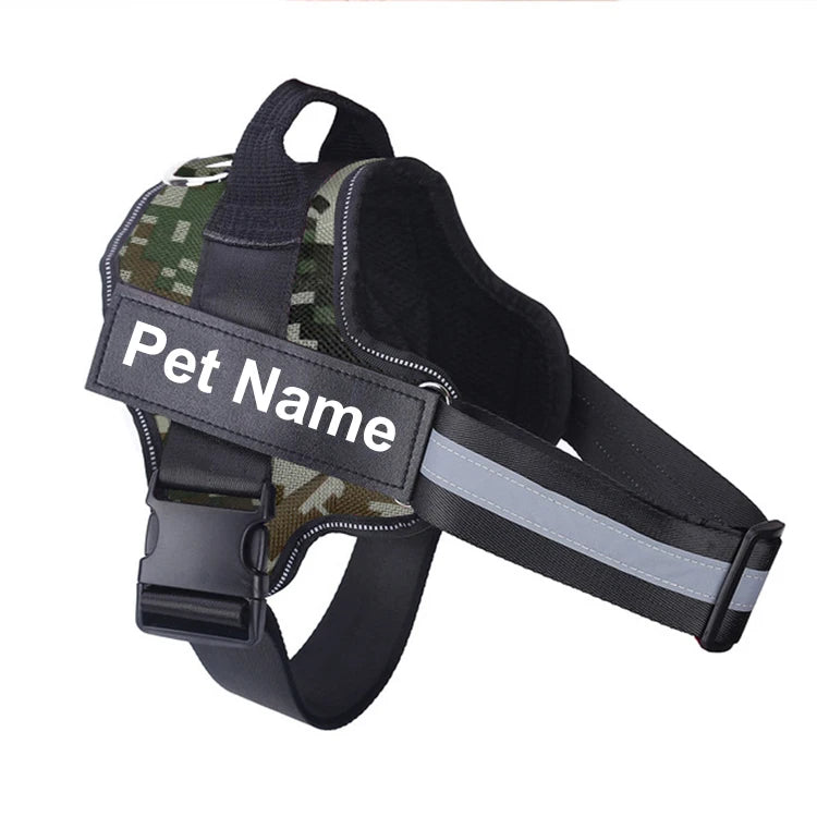 Bolux Adjustable No Pull Dog Harness Vest With Leash Set